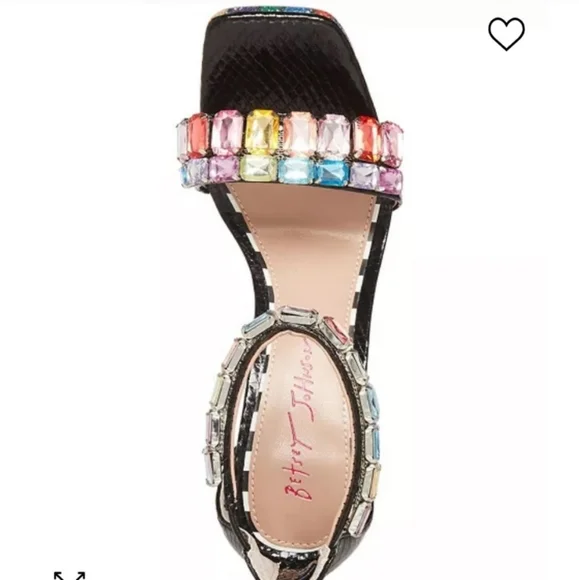 Betsey Johnson Emani High Heel Sandals Black - Picture 4 of 8